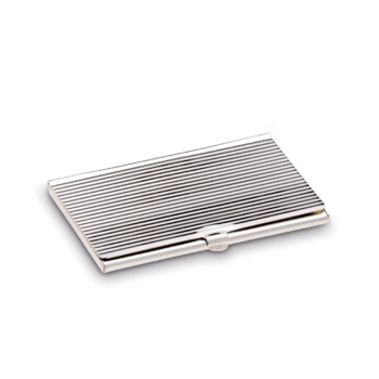 Name buisness cards case grooves